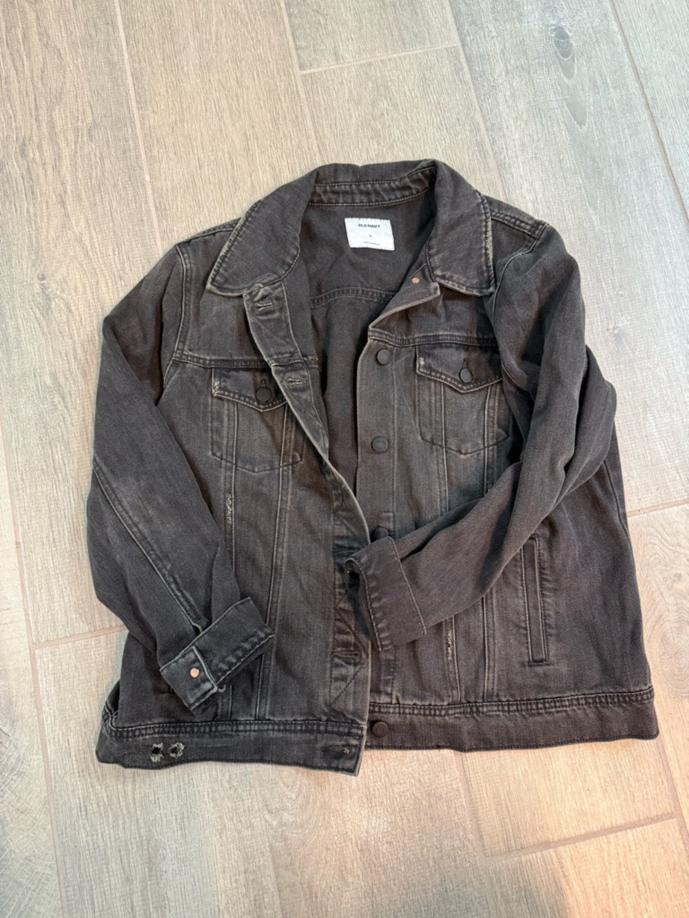Old Navy Washed Black Denim Jacket